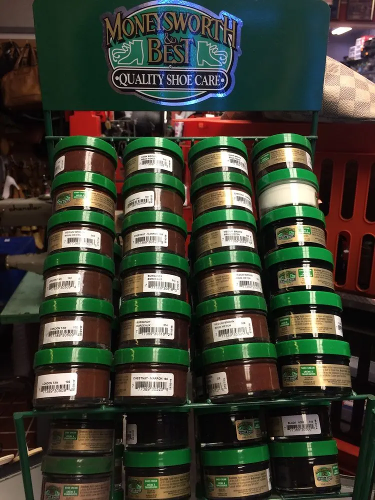 Shoe cream in a range of colors at Robert's Shoe Repair