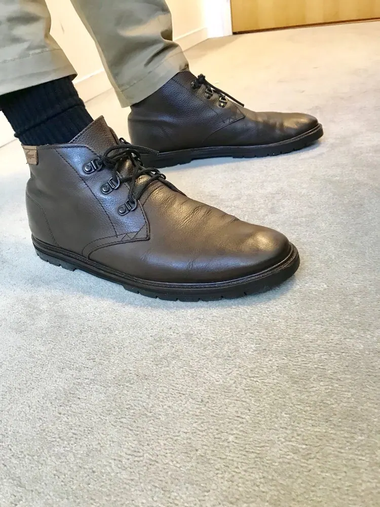 A full sole replacement, finished and edged